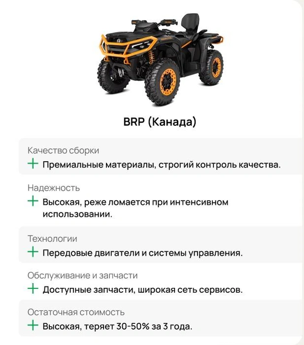 Качественная техника — это инвестиция в беспроблемную эксплуатацию | Источник: BAZZA-BRP