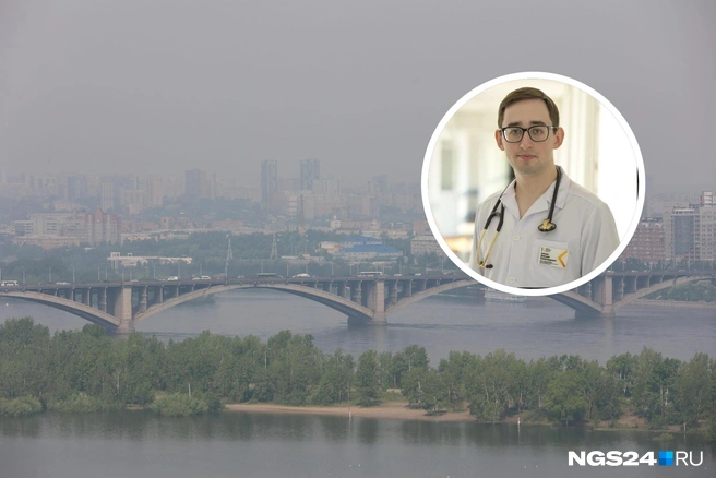 Привычная картина для Красноярска | Источник: Артём Ленц / NGS24.RU, Красноярская краевая клиническая больница