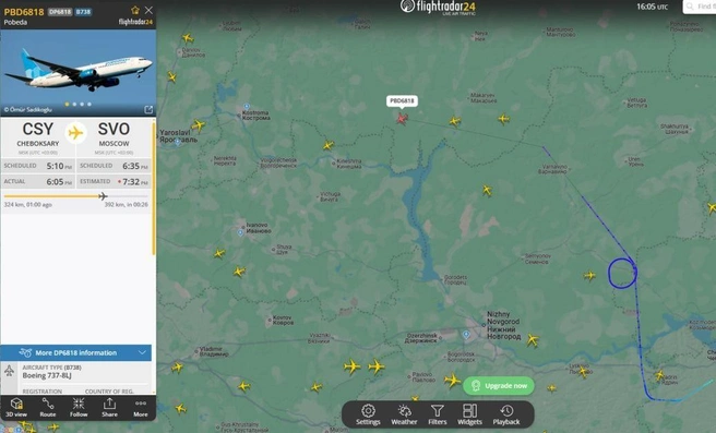Источник: flightradar24.com
