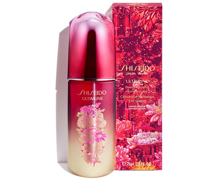 Концентрат восстанавливающий энергию кожи. Shiseido Limited Edition. Шисейдо лимитированная коллекция. Shiseido Limited Edition Матрешка. Шисейдо красный.
