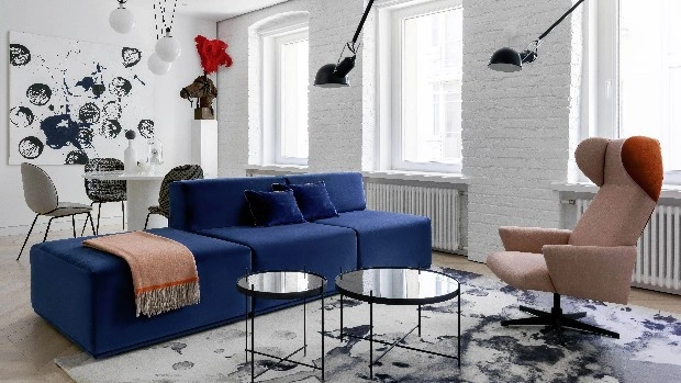 Форма цвета: квартира 90 м² на Патриарших прудах