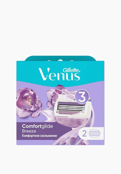 Сменные кассеты для бритья cо встроенными подушечками с гелем Venus Gillette