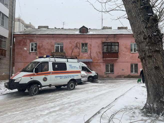 На месте стояли спецмашины | Источник: «МВД 24» / Telegram