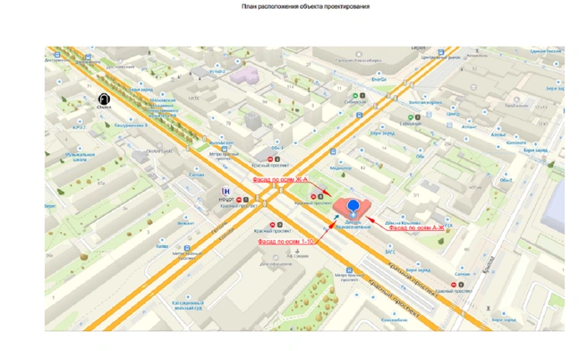 Подрядчику предстоит устройство архитектурной подсветки витражей здания | Источник: ООО «Найт Лайт» / zakupki