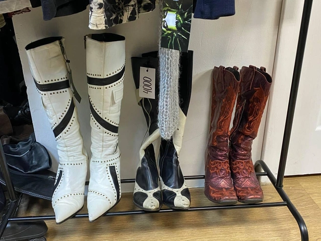 Винтажные сапоги из экокожи | Источник: Ирина Порозова / E1.RU