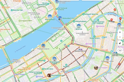 Пробки в центре Петербурга: перекрыты улицы у Адмиралтейства