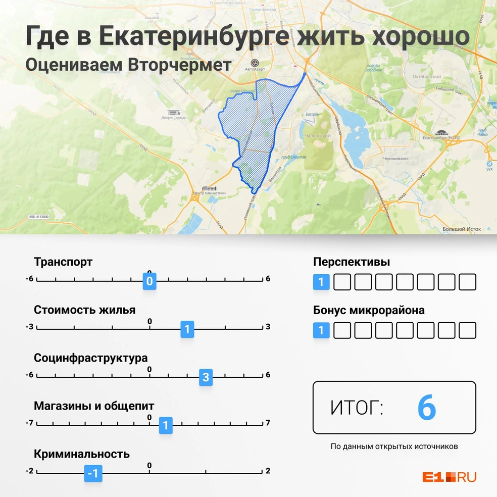 Появился антилидер в рейтинге лучших микрорайонов Екатеринбурга - 11  декабря 2023 - Е1.ру