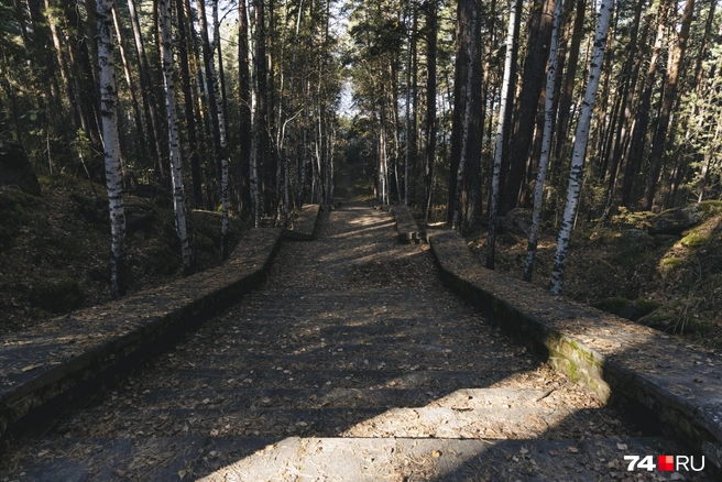 Для выхода к воде — масштабная бетонная лестница | Источник: Наталья Лапцевич