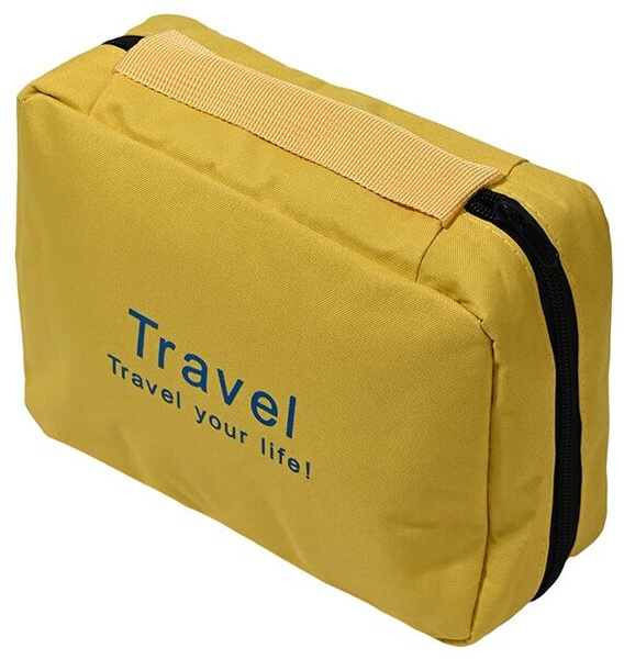 Складной дорожный органайзер для путешествий Travel Wash Bag с крючком для подвешивания
