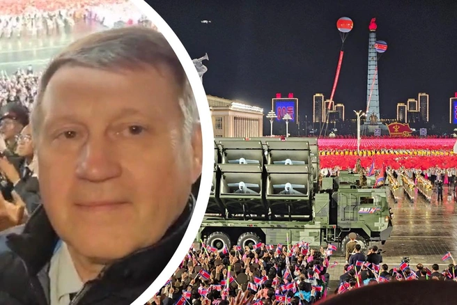 Парад в Пхеньяне начался в 21.30 | Источник: Анатолий Локоть / Телеграм-канал