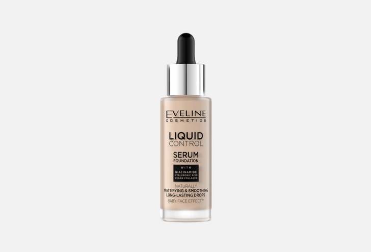 Eveline Тональный крем Liquid Control  010, Light beige  32 мл — купить в Москве