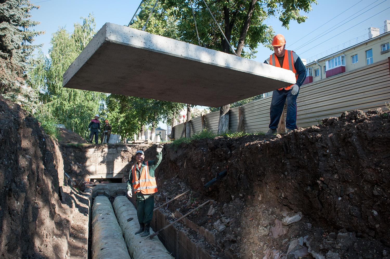 Прорвало трубу с горячей водой в Уфе 16 июня 2019 - 16 июня 2019 - УФА1.ру