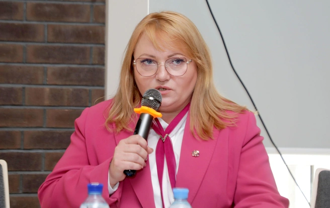 Елена Парикова, директор по развитию — руководитель проектного офиса Национального объединения строителей | Источник: Игорь Бакустин, предоставлено СРО А «Объединение строителей СПб»
