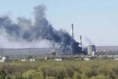 В Оренбурге произошел пожар у Сакмарской ТЭЦ