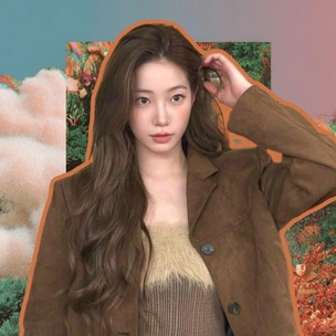 Шоколадный макияж: идея образа с матовой помадой на зиму 2025/26 от Казухи из LE SSERAFIM