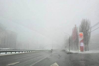 Воронеж окутал густой туман