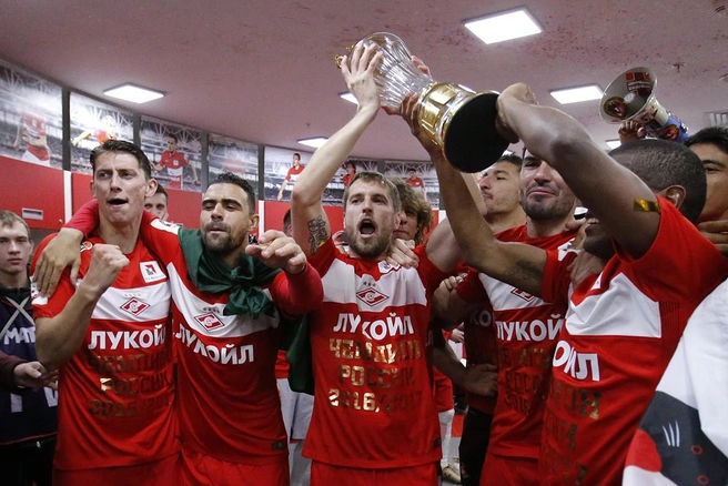 В 2017 году «Спартак» стал чемпионом России | Источник: Пресс-служба ФК «Спартак»