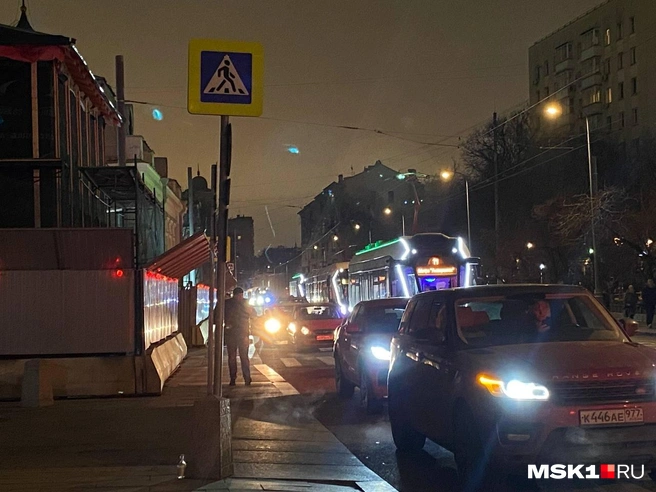 Пассажиры пожаловались на то, что не могут уехать на трамваях из-за перекрытий в Москве | Источник: читатель MSK1.RU