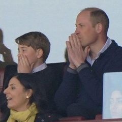 Найдите отличия: 5 фотографий, на которых принц Джордж и принцесса Шарлотта подражают родителям на спортивных матчах
