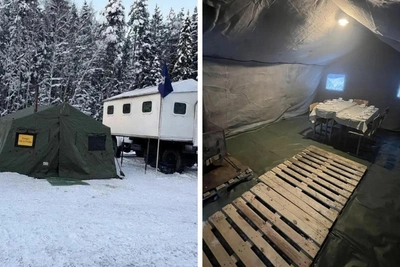 Heating Point in Yaroslavl Region Features Stove, First Aid, Rest Area