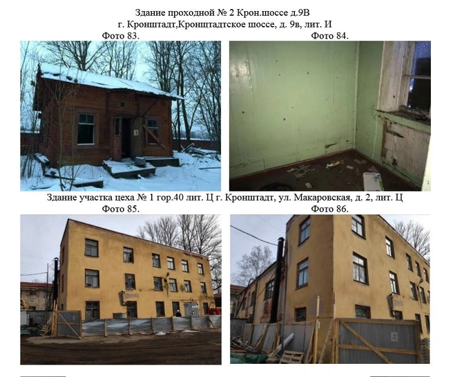 Фото: отчет об определении рыночной стоимости объектов движимого и недвижимого имущества АО «18 Арсенал Военно-морского флота»