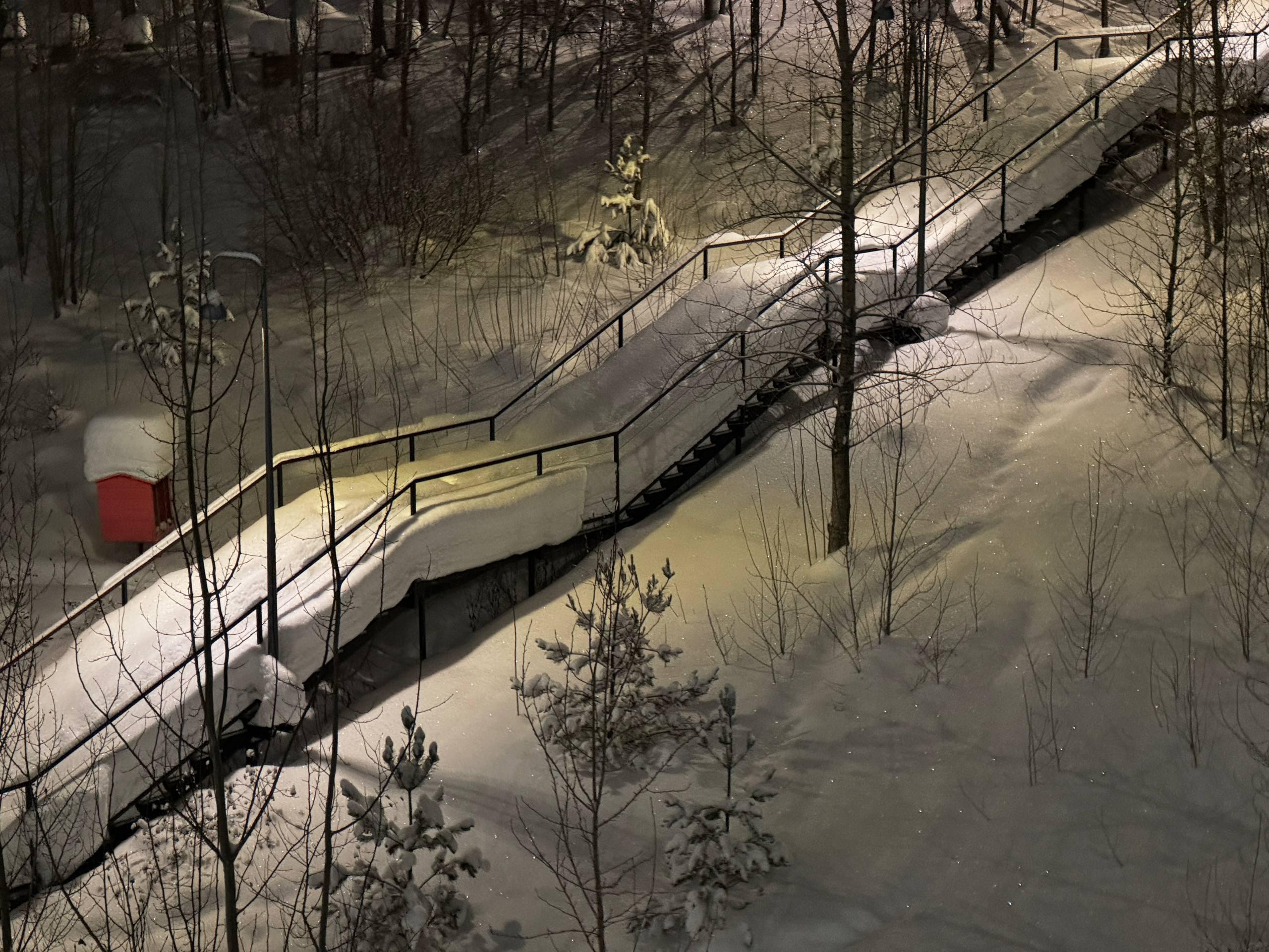 Сколько намело! Как выглядит закрытая экотропа на Егошихе после долгих снегопадов: фото