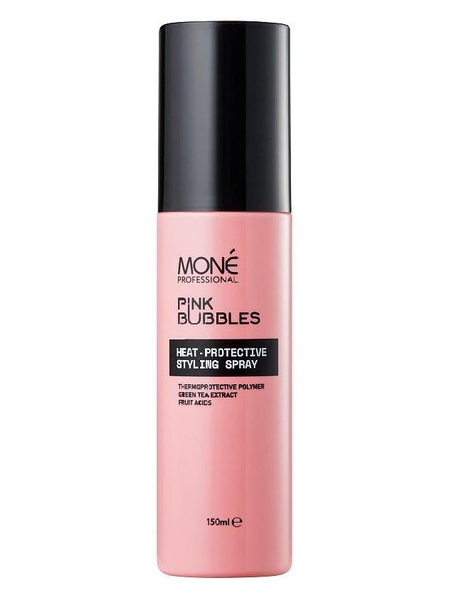 Спрей для волос термозащитный Pink Bubbles, Mone Professional