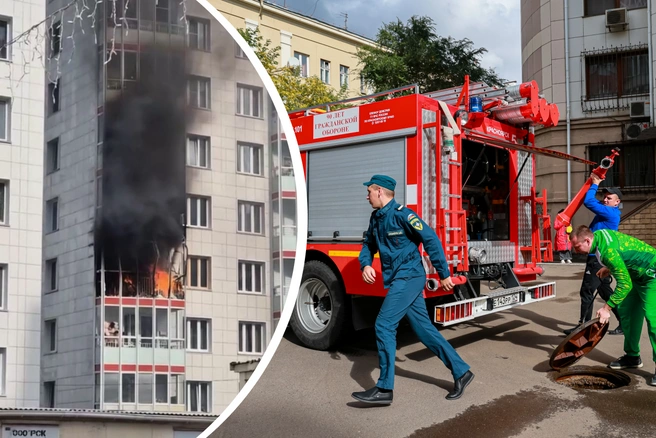 Пожарные локализовали пожар на площади 20 квадратных метров | Источник: «ЧП Красноярск» / Telegram, Мария Ленц / NGS24.RU