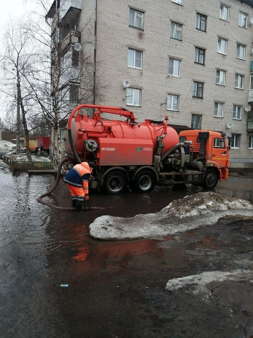 Архангельск затопило талыми водами: что об этом говорят в администрации -  13 апреля 2024 - 29.ру