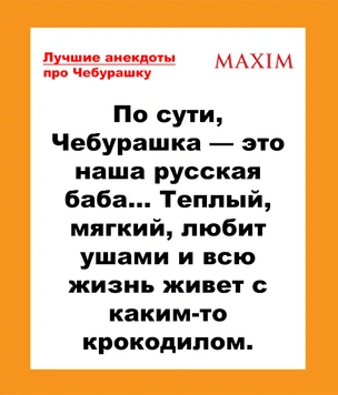 Лучшие анекдоты про Чебурашку и Гену