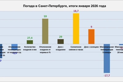 Петербургский январь без оттепелей, но не рекордно холодный