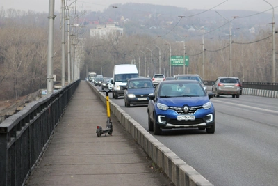 Новокузнецк: пробки после поломки трамвая на мосту