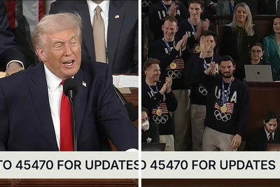 Трамп устроил овацию хоккеистам США в Конгрессе