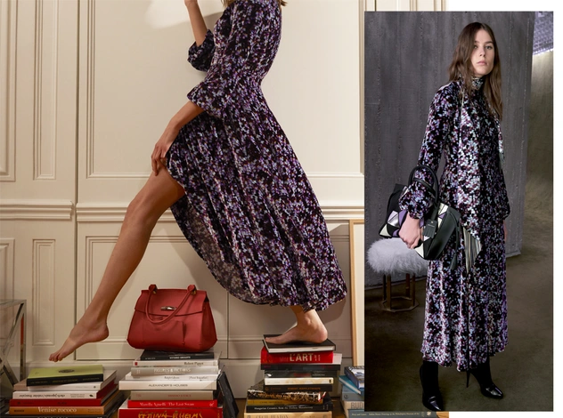 70-е, мы скучали: Фрея Беха Эриксен в осеннем лукбуке Longchamp