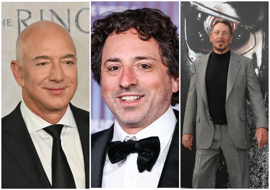 Джефф Безос, Сергей Брин, Ларри Эллисон | marieclaire.ru