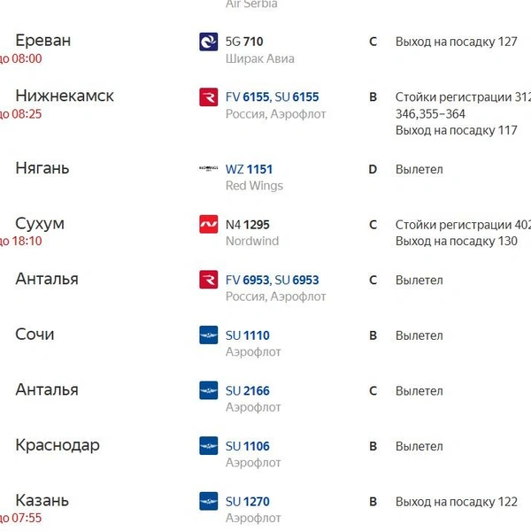 Источник: Яндекс Расписание