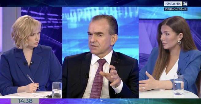 Кондратьев ничего не сказал о видеообращении жителей | Источник: Кубань 24 / Rutube.ru