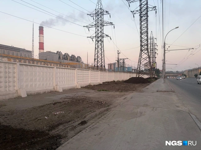 Жители Новосибирска заметили работы возле ТЭЦ-2 в районе площади Труда | Источник: Настасья Медведева / NGS.RU
