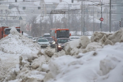 Нижний Новгород завалило снегом