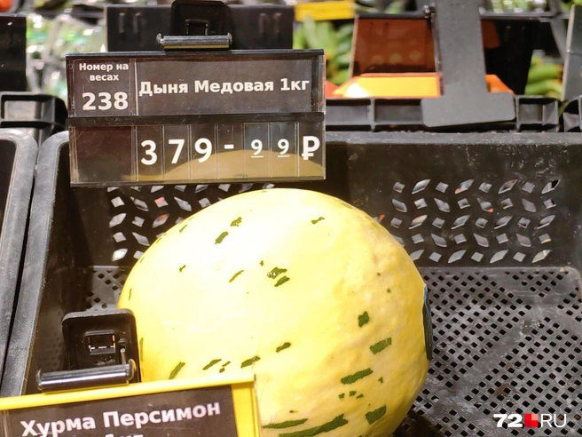 На витринах дыни двух сортов | Источник: Юлия Мальцева / 72.RU