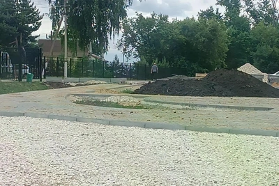 В Иссе начали благоустраивать парк на улице Лебедева