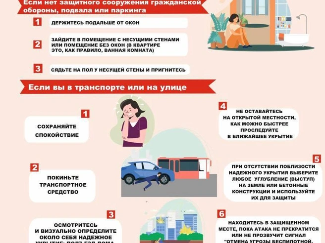 Памятка по действиям в случаях беспилотной опасности  | Источник: Александр Мудров / t.me