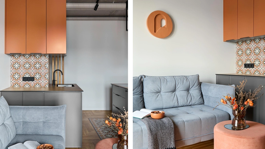 Диван и пуф, Letto. | Источник: Александр Юрчик. Стиль: Анастасия Яковлева