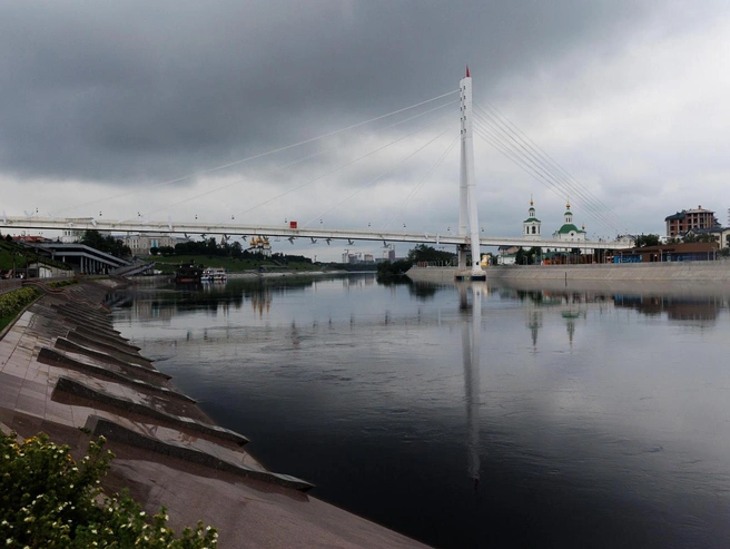 Мост Влюблённых также изменил свой облик | Источник: Ирина Шарова / 72.RU
