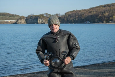 Водолаз Сергей Труболыс награжден за видеоблог о красоте Японского моря
