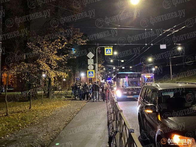 Жителей дома в Выборгском районе, где провалился асфальт, эвакуировали | Источник: Читатель «Фонтанки»