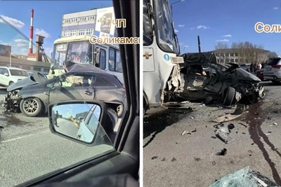 В Прикамье в ДТП с автобусом погибли два человека