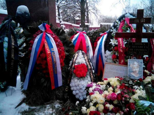 Могила Елизаветы Глинки на Новодевичьем кладбище