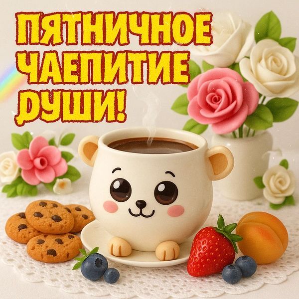 открытки с пятницей, открытки доброй пятницы, утро пятницы открытки, открытки с добрым утром пятницы, открытка с пятницей прикольная, пятница открытки красивые, открытка хорошей пятницы | Источник: theDay/DALL-E