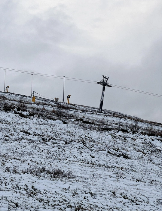 12 октября на склонах «Большого Вудъявра» | Источник: Курорт Большой Вудъявр | BigWood ski resort / Vk.com